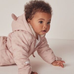 THE WHITE COMPANY/London QUILTED SNOWSUIT with Hood